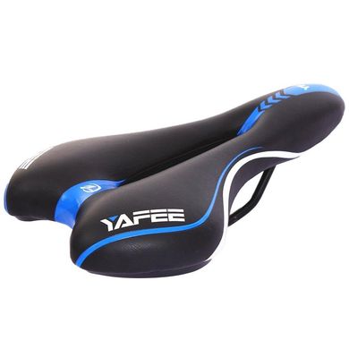 Велосипедне сідло YAFEE YF-1034-3 сидіння для велосипеда 280x160 Black-Blue