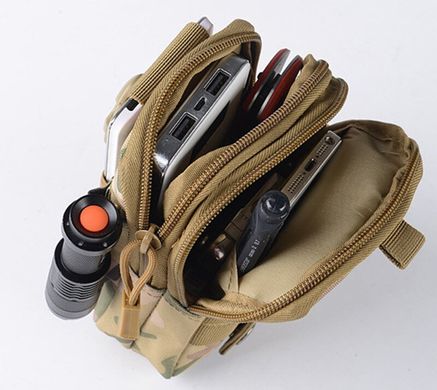 Тактический чехол Military сумка для телефона подсумок на пояс Койот