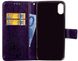 Чохол Clover для Iphone XS книжка з візерунком шкіра PU фіолетовий