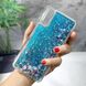 Чохол Glitter для Samsung Galaxy A30S / A307 бампер Рідкий блиск Синій